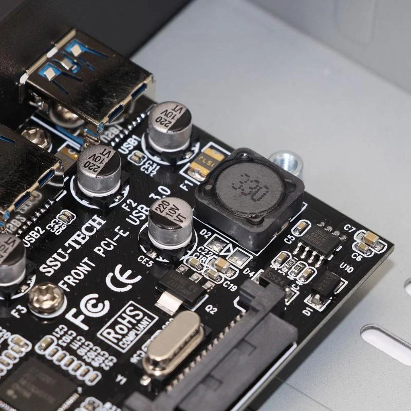 Карта Экспресс-контроллера Ssu Fu3401 Pci-E на 4 порта Usb 3,0 Pci Express плата расширения с адаптером расширения для рабочего стола