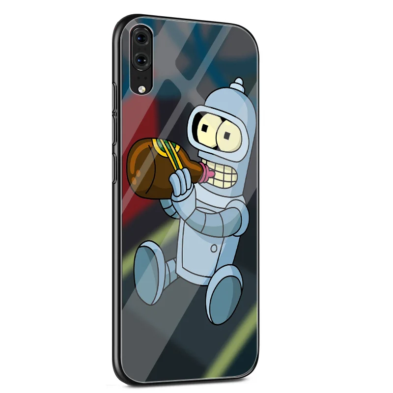 Desxz Футурама Бендер милый чехол для телефона huawei P10 P20 Pro P Smart Коврики 10 20 Lite Y6 Y9 Honor 7A