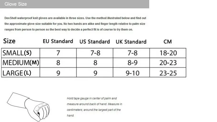gloves size chart20190403-2