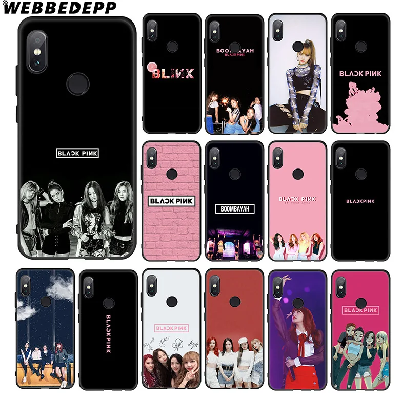 

WEBBEDEPP Blackpink Bands Soft Case for Xiaomi 9 8 SE 6 A1 A2 Lite MIA1 MIA2 Lite MI8 MI6 MAX 3 POCOPHONE F1 Cover