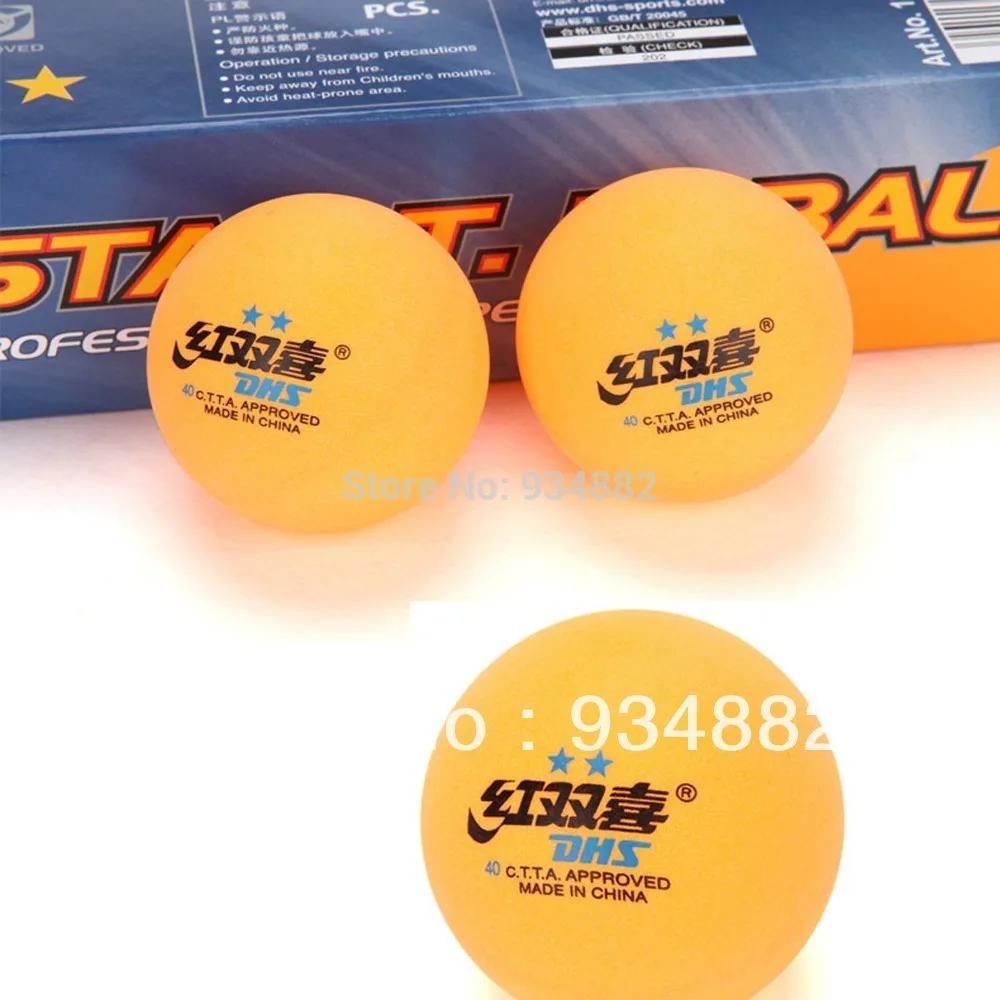 30 Pcs DHS 2 Star (2Star, 2 Star) Orange 40mm Table Tennis (Ping Pong