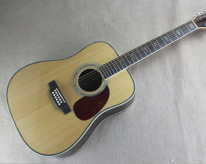

Free Shipping top quality factory custom nature wood 41inch Spruce TOP 12 string Acoustic Guitar