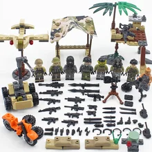 Современные Военные США Delta Force фигурки строительный блок США армия brickmania minifigs оружие Кирпичи игрушки для мальчиков подарки