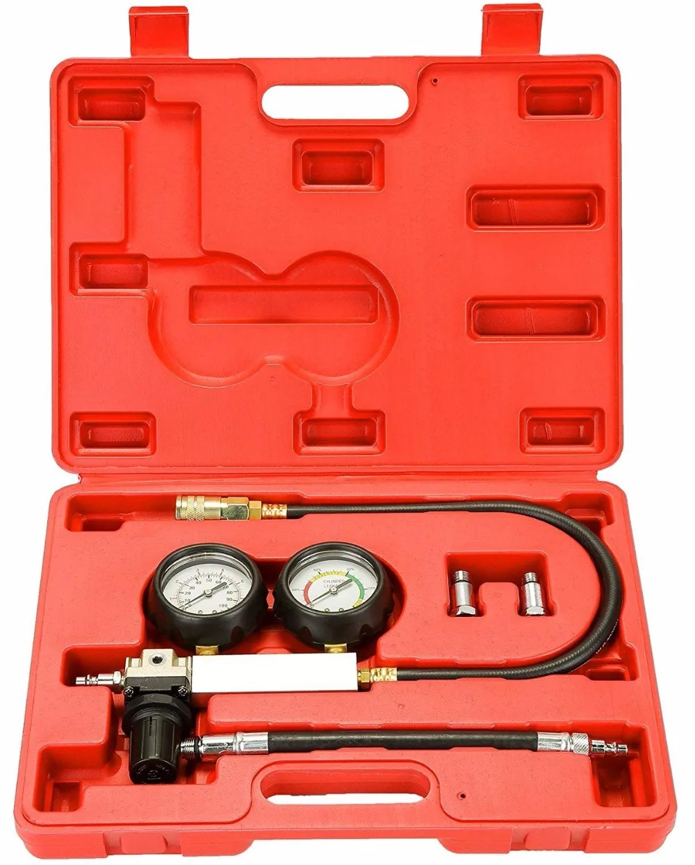 

TU-21 Petrol Engine Cylinder Compression Leak Detector Tester Gauge Tool Kit CNPAM Free