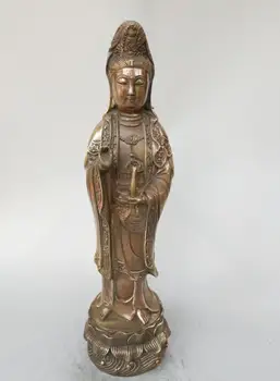

Chinese pure brass Guanyin bodhisattva Buddha statue 35cm