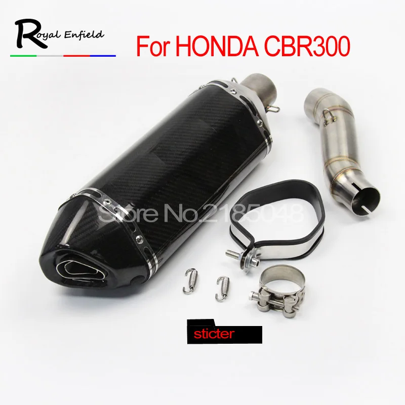

CBR 300 CBR300 Motorcycle Exhaust full system MUFFLER CONTACT pipe for HONDA CBR300 cbr300r