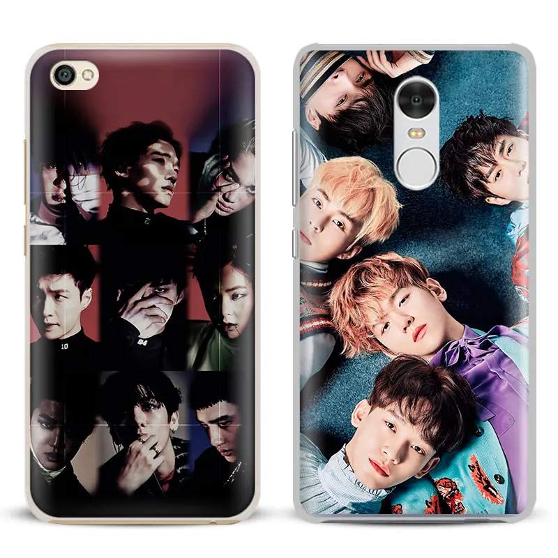 

EXO Kpop Boy group Coque Phone Case Shell Cover For Xiaomi Redmi Note 4 4X 5A 6 6A PRO Mi 8 5 5S PLUS Max A1 Note 2 3