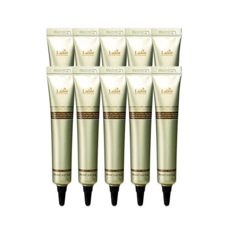 LADOR Sleeping Clinic Ampoule 10pcs Hair Care Products Keratin Treatment Repair Hair Root Repair