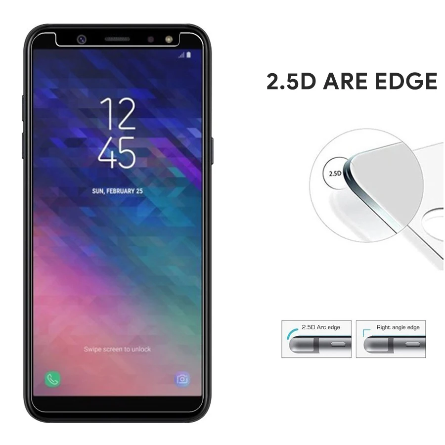 Закаленное стекло для Samsung Galaxy A6 2018 Защита экрана J3 J5 J7 2017 Eu J2 Prime A8 Plus защитная