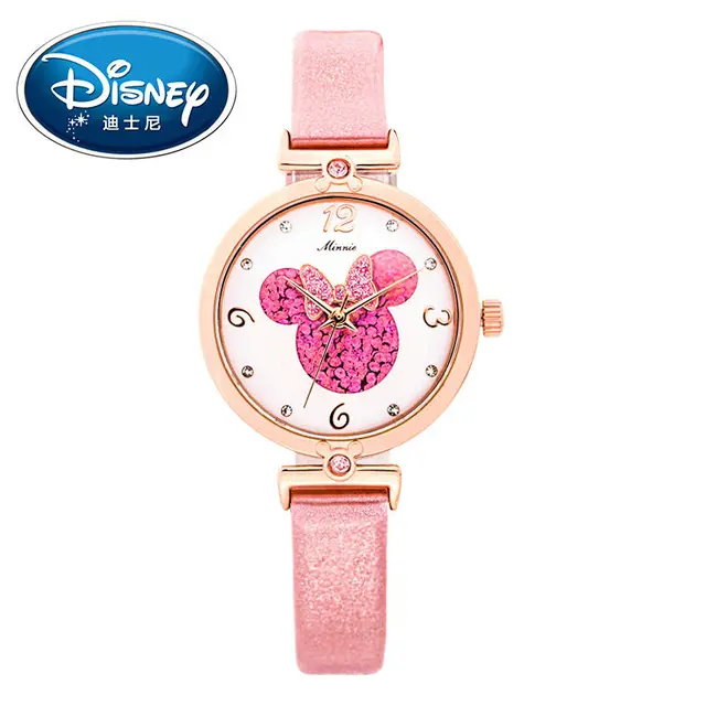 New women Mickey mouse pretty girl love gift charming leather quartz round watch New women Mickey mouse pretty girl love gift charming leather quartz round watch