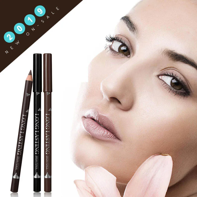 

MENOW 3 Colors Black Eyebrow Pencils for Women Waterproof Brown Eye Brow Pencil Makeup Beauty Brows Pen Cosmetic Tools Maquiagem
