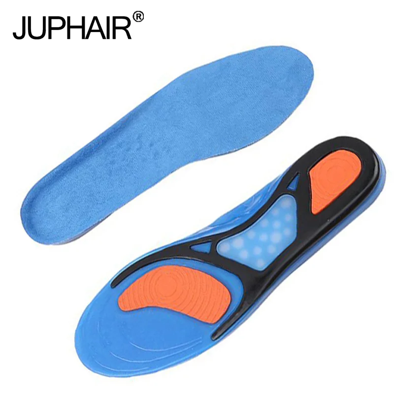 JUP 1 Pair Silicon Gel Can Be Free to Cut Breathable  Orthotic Arch Support Massaging Insoles Military Training Shock Absorber
