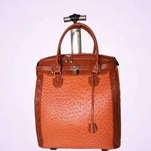 YISHIDUN spezielle Strauß muster UNGLEICHE reisegepäck koffer taschen trolley tasche frauen bord chassis anhänger paket Quadrate