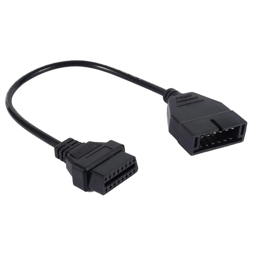 

12 Pins to OBD2 16 Pins Diagnostic Tool Connector Adapter Cable For GM OBD1 New