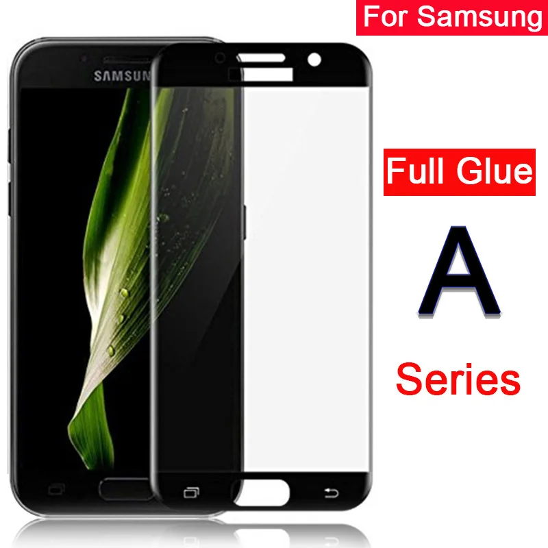 Закаленное стекло 5d для Samsung A3 A5 A7 2017 защита экрана с полным покрытием Защитное
