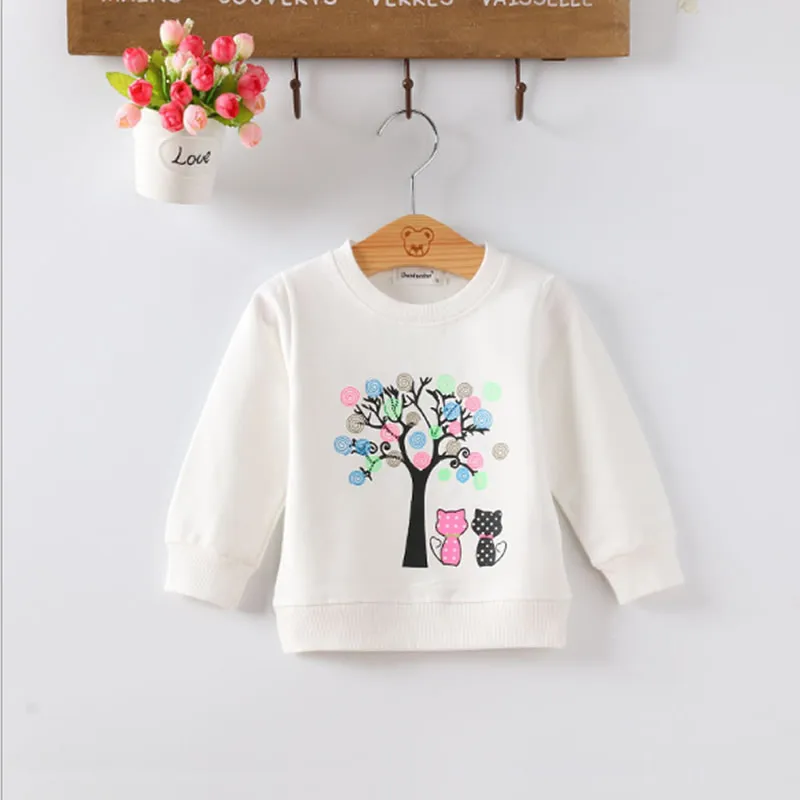 baby sweatshirts girls hoodies 2018 children Autumn Spring Winter sweater Long sleeves T-shirts kid clothing blouse