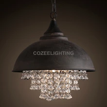 Vintage Loft Crystal Pendant Light Edison Bulb Hanging Lighting for Home Hotel Restaurant Living and Dining Room Decoration Vintage Loft Crystal Pendant Light Edison Bulb Hanging Lighting for Home Hotel Restaurant Living and Dining Room Decoration