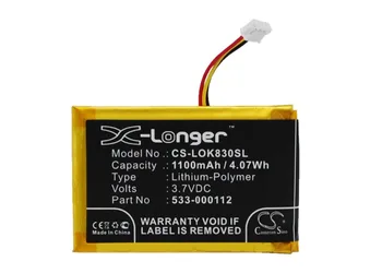 

Cameron Sino 1100mAh Battery 533-000112 L/N 1406 for Logitech IIIuminated Living-Room Keyboard K830