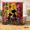 Cartoon Cat Shower Curtains Waterproof Animals Bath Curtains For Bathroom Bathtub Large Wide Bathing Cover Home Rideau De Bain ► Photo 1/6