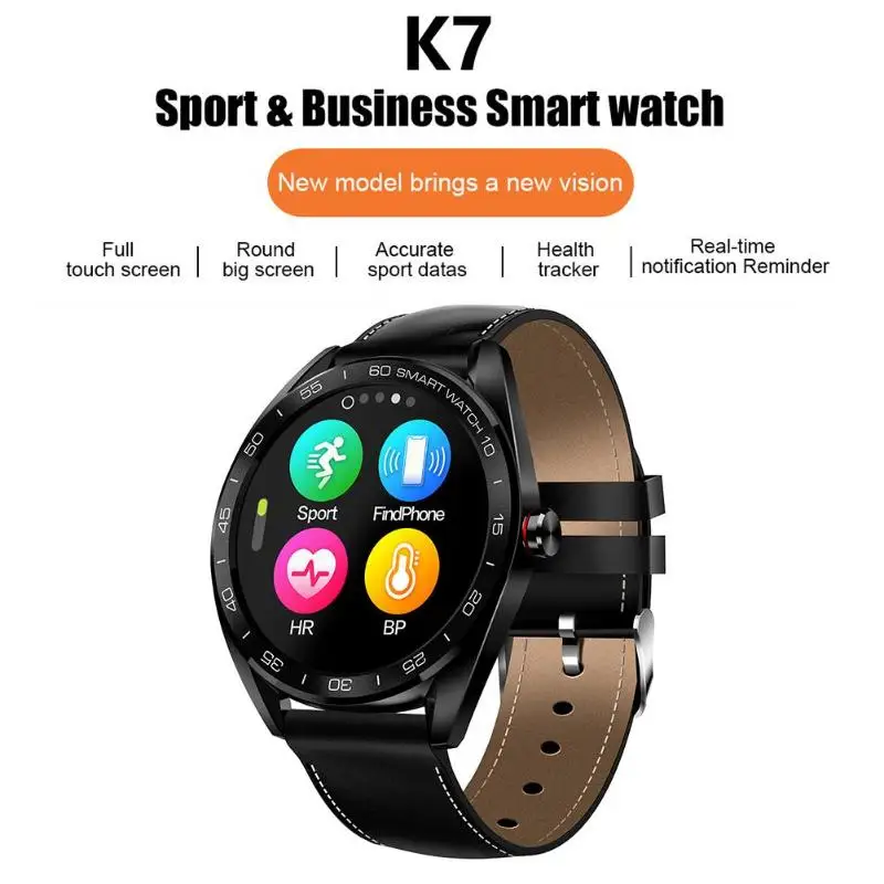 K7 1.3inch IP68 Waterproof Heart Rate Blood Pressure Monitor Smart Bracelet Call notification Sleep monitoring exercise function