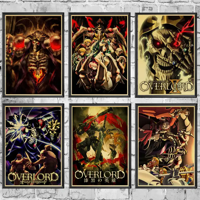 Download Vintage Anime Overlord Retro Poster Untuk Rumah Ruang Tamu HD Wallpaper Vintage Anime Overlord Retro Poster Untuk Rumah Ruang Tamu For iPhone