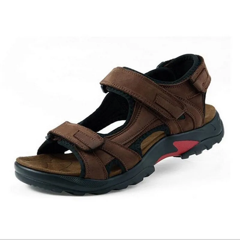 Pic Ar Qianruiti Com Da Gancho Ao skid Sapatos Marrom E as Sandálias Tira Gladiador De Plana Espessura Praia Livre Anti Homens Laço Tornozelo Verão Do No 0wqF41