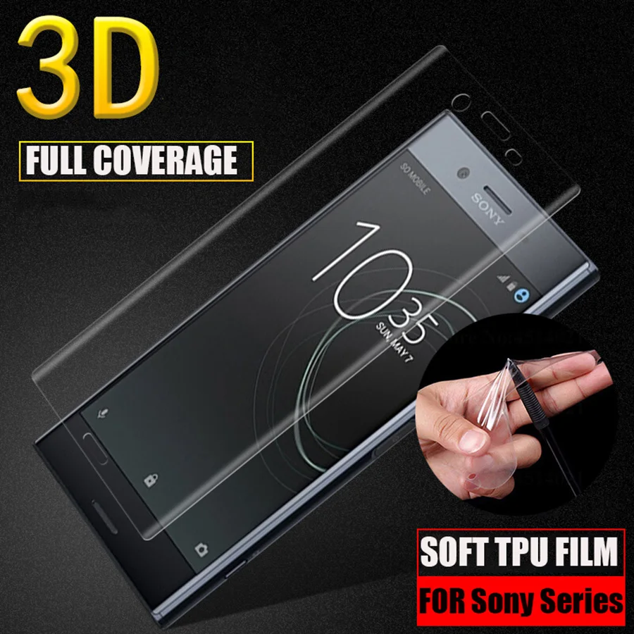 

MANLIFU 3D Full Cover Screen Protector XA2 Ultra XZ Premium Soft TPU Film For Sony Xperia XZ3 XZ2 Premium Compact XZ1 Compact XZ