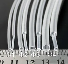 Gaine thermorétractable transparente, 1 mètre, 2:1, gaine thermorétractable transparente, 2mm 3mm 4mm 5mm 6mm 8mm 10mm