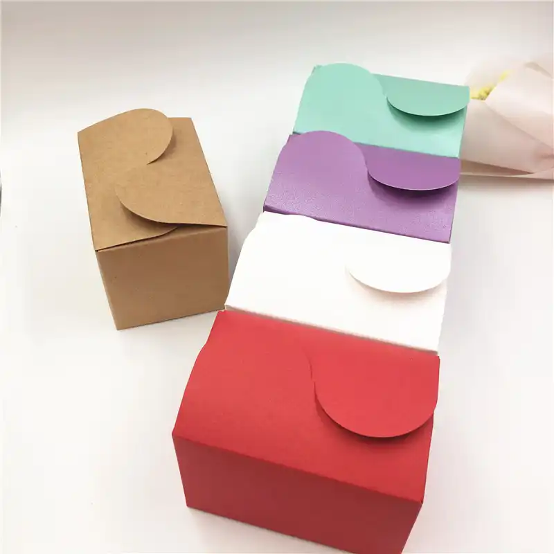 24 шт./лот 9x6x6 см красочная романтичная картонная упаковка S Box для