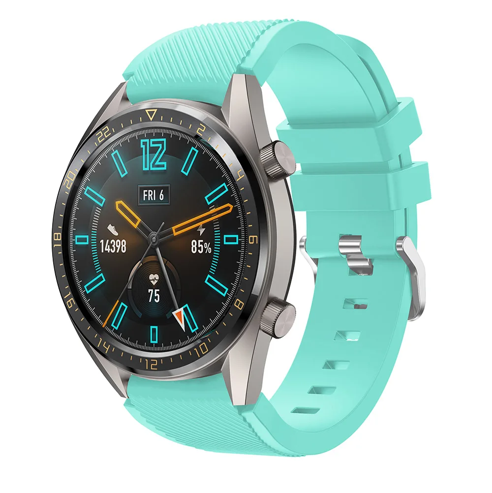 Красочный 22 мм силиконовый браслет для Ticwatch Pro моющиеся группы для Ticwatch Pro samsung Шестерни S3 huawei GT Magic