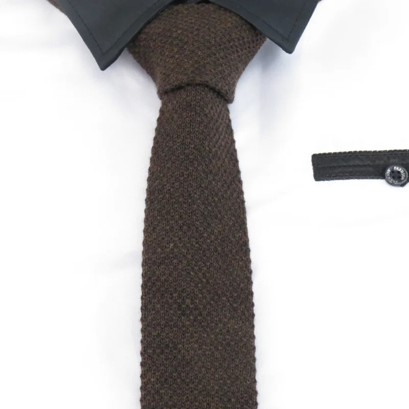 Шерсть Галстуки для черный цвет, для мужчин серый галстук 5 см, трикотажные Галстуки для Для мужчин для отдыха модные вечерние Интимные
