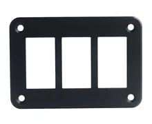 Aluminum 3 Way Rocker Switch Mount Holder Panel FOR CARLING ARB NARVA Style switches With Screws
