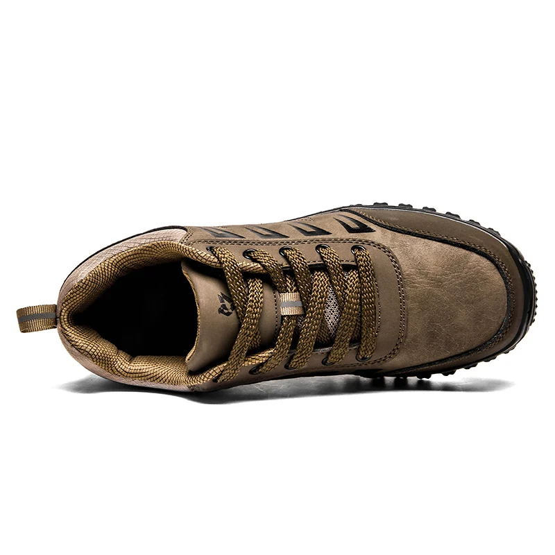 KATESEN men's boots fashion shoes men's Flock comfortable outdoor non-slip casual shoes comfortable wear men's hiking shoes