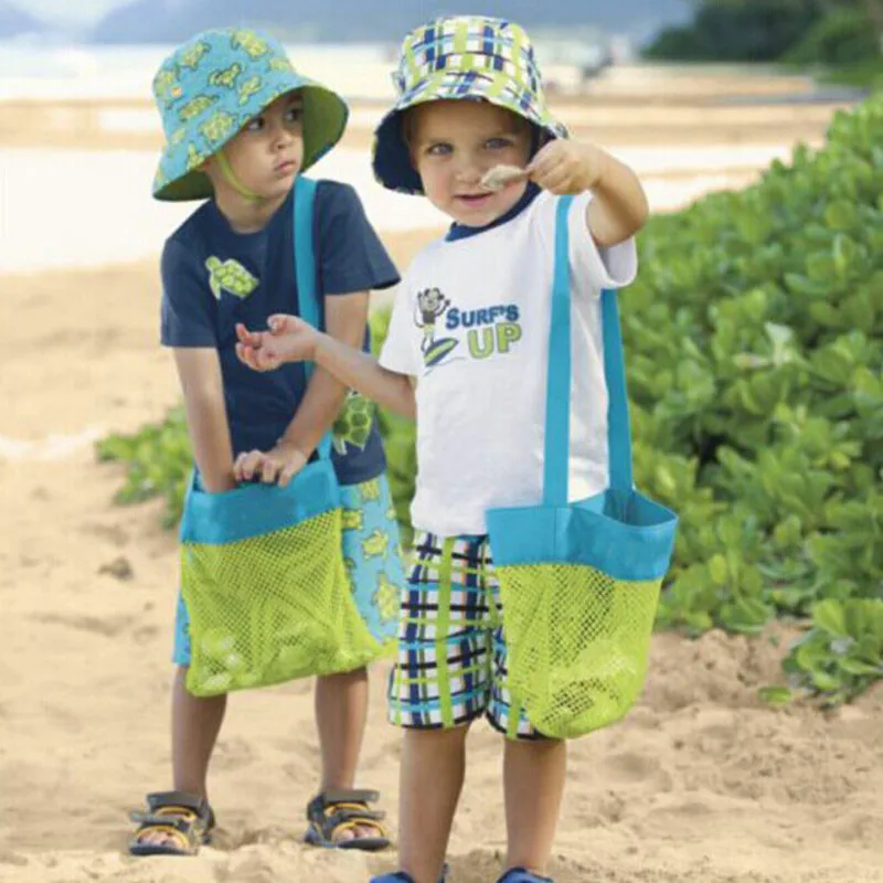 Kids Beach Toys Receive Bag Mesh Sandboxes Away Sandpit ...