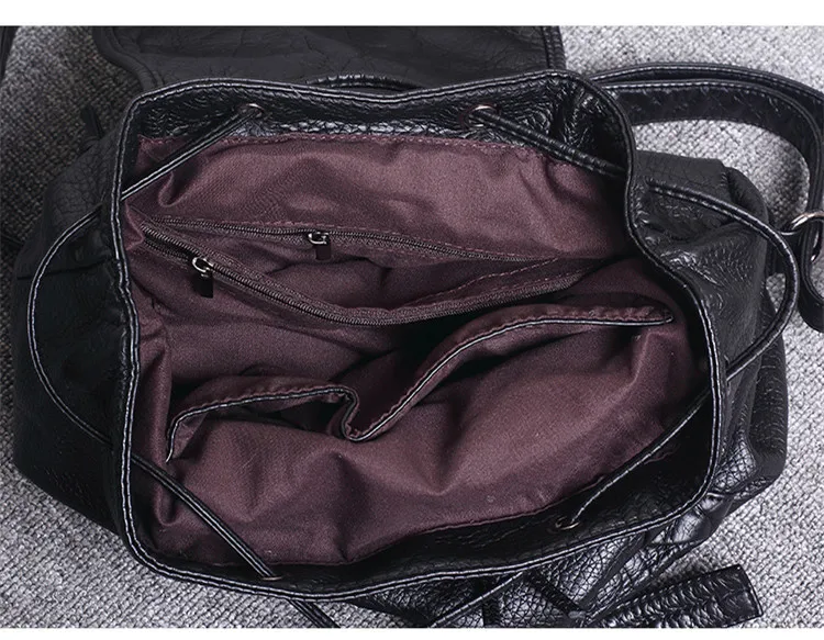 korean leather backpack