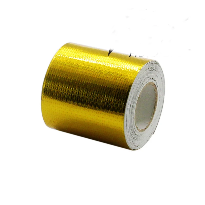GOZAR Aluminum Reinforced Tape Heat Shield Adhesive Backed Resistant Wrap Intake 