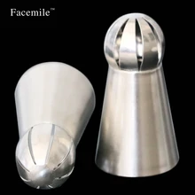 Facemile 2 шт./компл. Шара Советы Российской Buttercream Обледенение Трубопроводы Насадки Советы Кондитерские Торт Помадка Кекс DIY Выпечки Инструмент