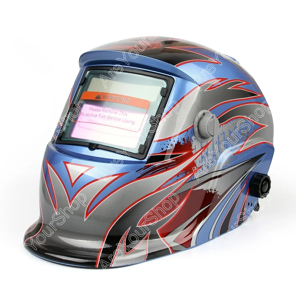 

Mens PRO Solar Auto Darkening Welding Helmet Racing ADWH Lens Helmet Arc Mig Tig Grinding Function Welder Mask Cap Certified