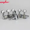 1 Set GUYKER 6 In-line Machine Heads no screws Locking Tuning Key Pegs Tuners Chrome Silver 6R ► Photo 3/4