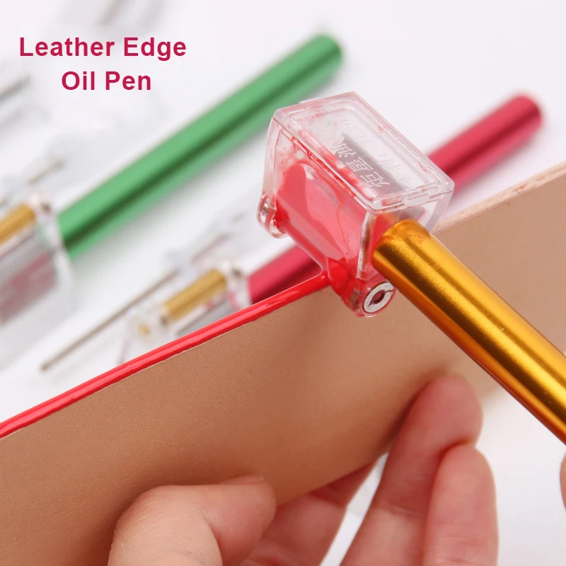 

New Leathercraft DIY leather edge oil pen leather craft accessories oiling tool leather edge-paint applicator tool
