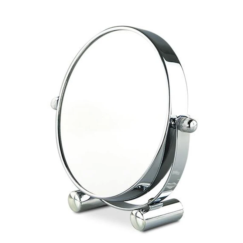 5 дюймов складное настольное зеркало для макияжа 3X 5X 7X 10X увеличительное двухстороннее металлическое портативное косметическое зеркало для путешествий
