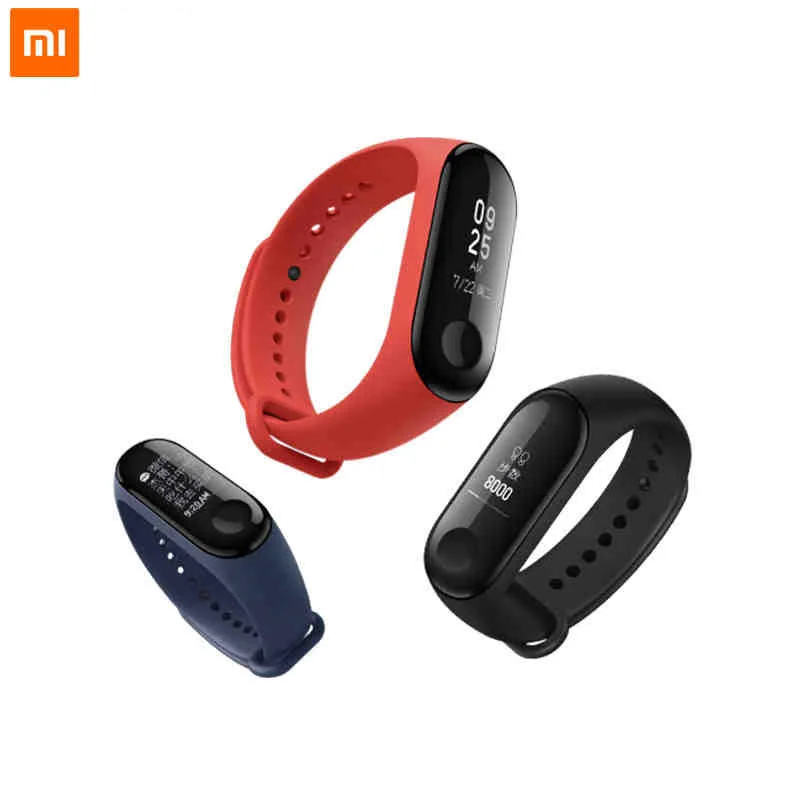 Оригинальный Смарт часы Xiaomi Mi Band 3 с зарядным устройством водонепроницаемый