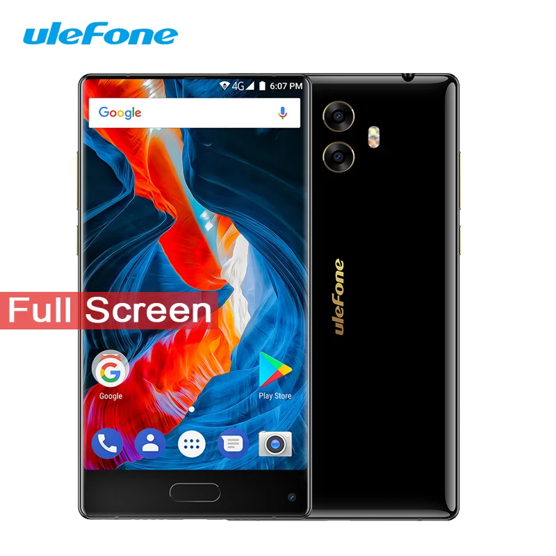 Ulefone MIX S 4G 5 &quot18:9 HD Android 7 0 mtk6737 четыре ядра 2 ГБ 16 13MP двойной камеры 3300 мАч отпечатков