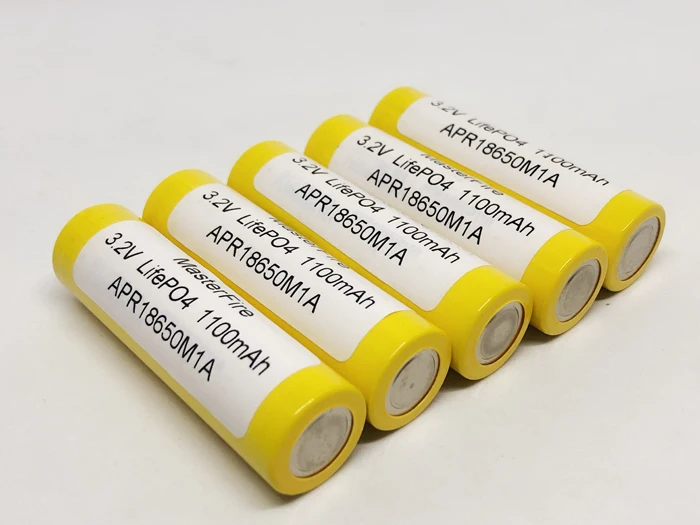 18pcs/lot MasterFire New lifepo4 18650 1100mah APR18650M1A 3.2V 20A 15C Rechargeable Battery for mod mech pack power tool 18pcs/lot MasterFire New lifepo4 18650 1100mah APR18650M1A 3.2V 20A 15C Rechargeable Battery for mod mech pack power tool