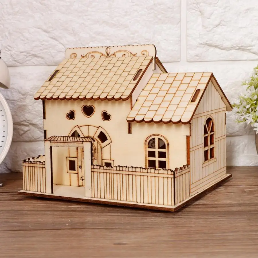 

Acrylic Organizer Storage Box Miniature Villa Money Coin Storage Box Money Bank House Model Home Decor Acrylic Box Remote