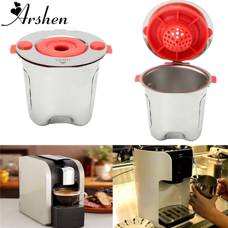 

Arshen Stainless Steel Refillable Coffee Filter Basket Reusable Filling Capsule For Keurig 2.0 Home Shop Coffee Tea Brewing Tool
