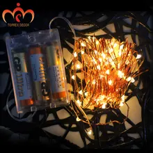 3m/9.8 ft 30 LEDs 3AA battery operated LED copper light string fairy lights home decoration christmas lights wedding light decor 3m/9.8 ft 30 LEDs 3AA battery operated LED copper light string fairy lights home decoration christmas lights wedding light decor