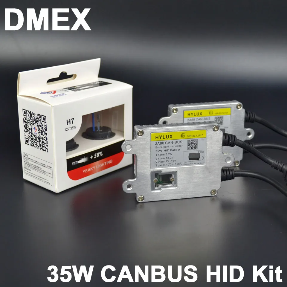 DMEX 1 комплект 4500K 5500K 6500K Шина CAN, HID, ксеноновый комплект H1 H3 H7 H11 9005 9006 9012 D2H хайлюкс 2A88 Canbus балласт Yeaky HID ксеноновая лампа