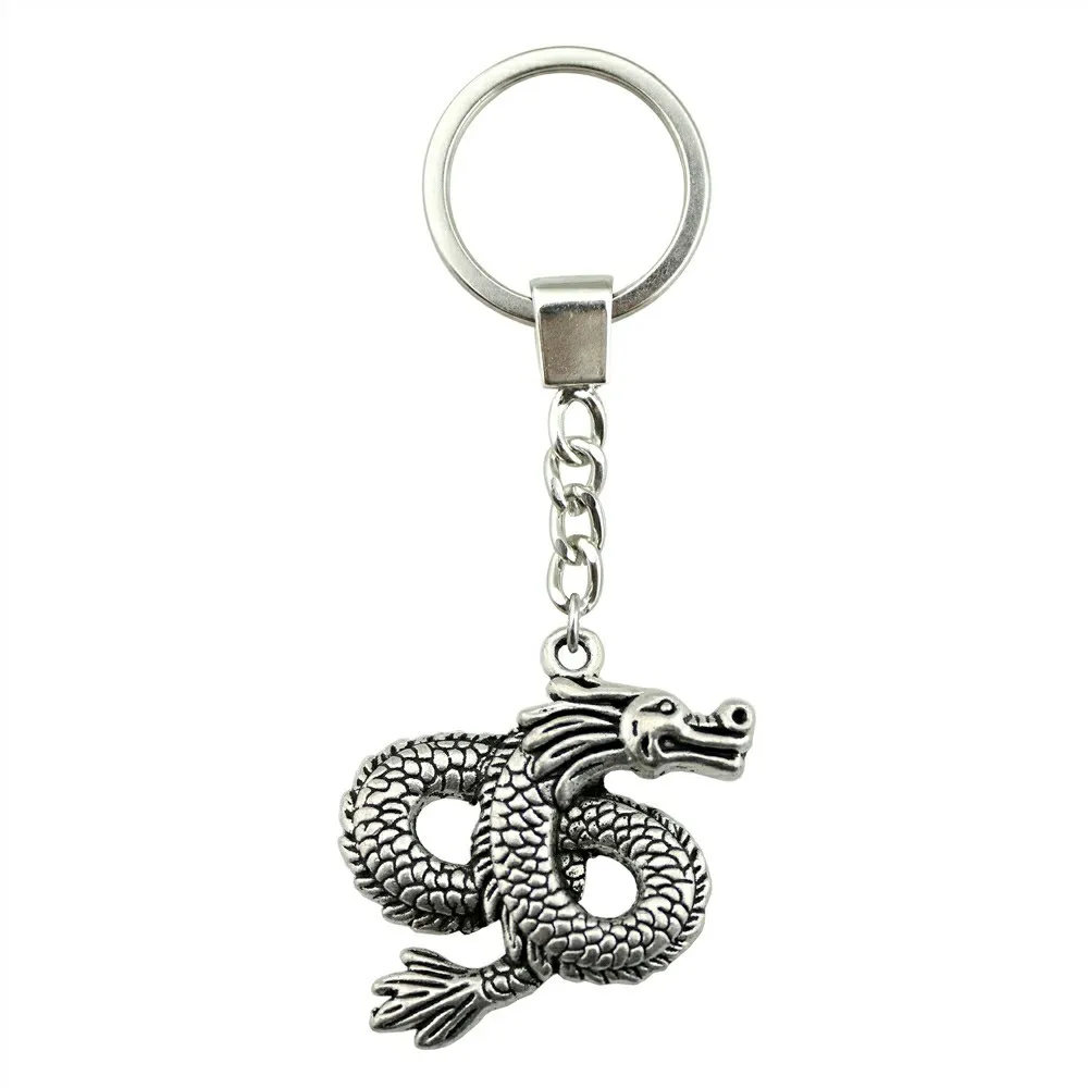 

45x38mm Dragon Key Ring 2019 New Fashion Metal Key Chain Party Gift Dropshipping Jewellery