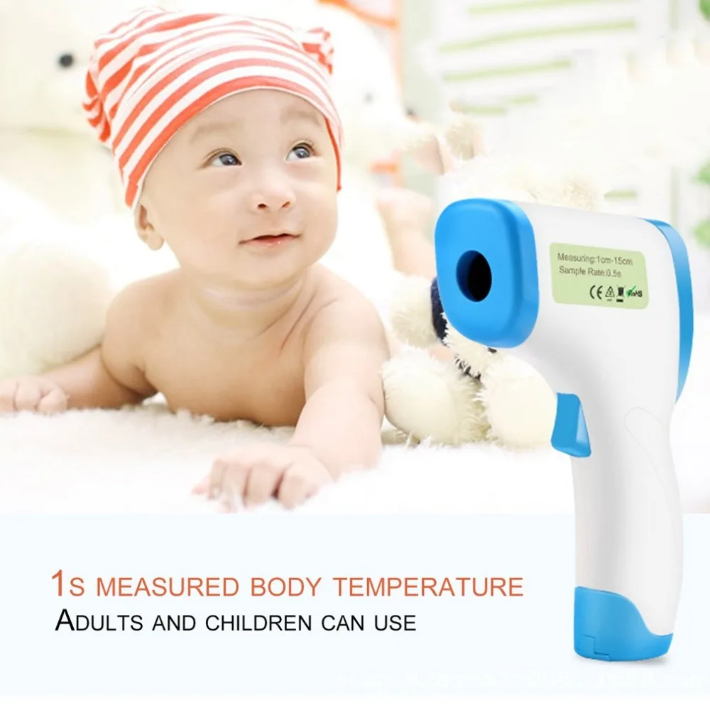 

Non-Contact Digital Baby Temperature Thermometer IR Infrared Kid Children Adult Forehead LCD Display Thermometer Practical